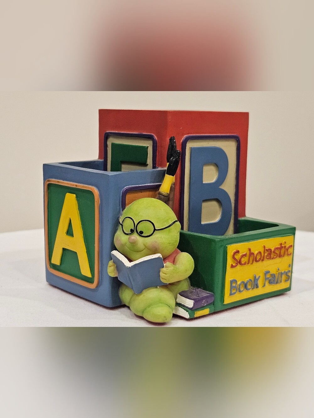 Vintage Rare Scholastic Book Fairs Pencil Holder